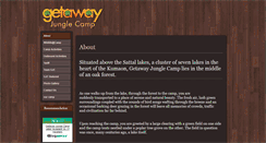 Desktop Screenshot of getawayjunglecamp.com