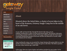 Tablet Screenshot of getawayjunglecamp.com